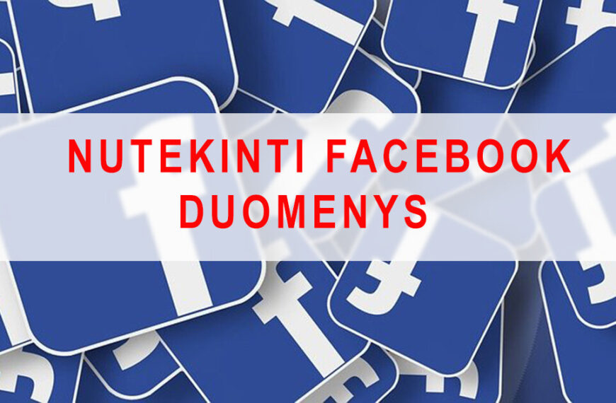 Facebook duomenų nutekinimas