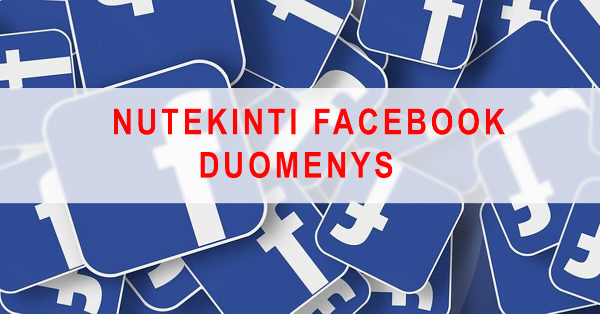 Facebook duomenų nutekinimas
