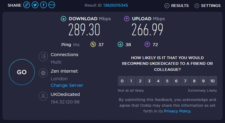 ExpressVPN greitis UK