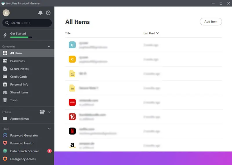 Nordpass slaptaodi tvarkykl