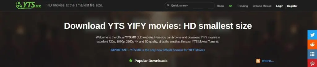 YTS logo