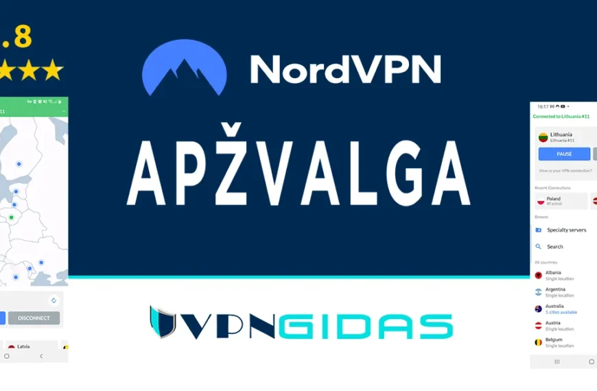 NordVPN apžvalga ir atsiliepimai