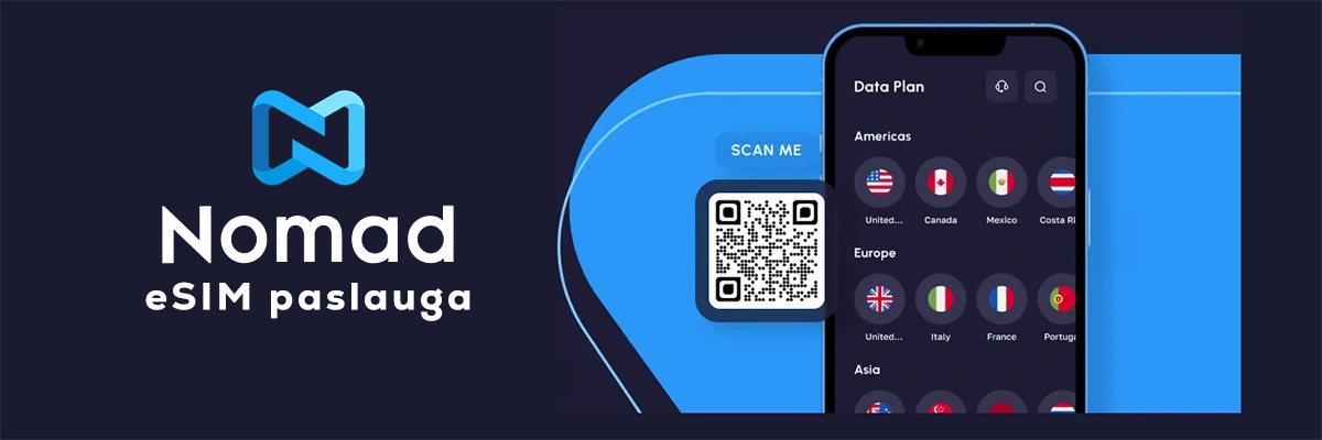 Nomad eSIM kortel