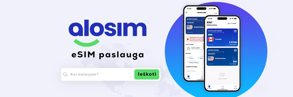 Alosim eSIM kortel