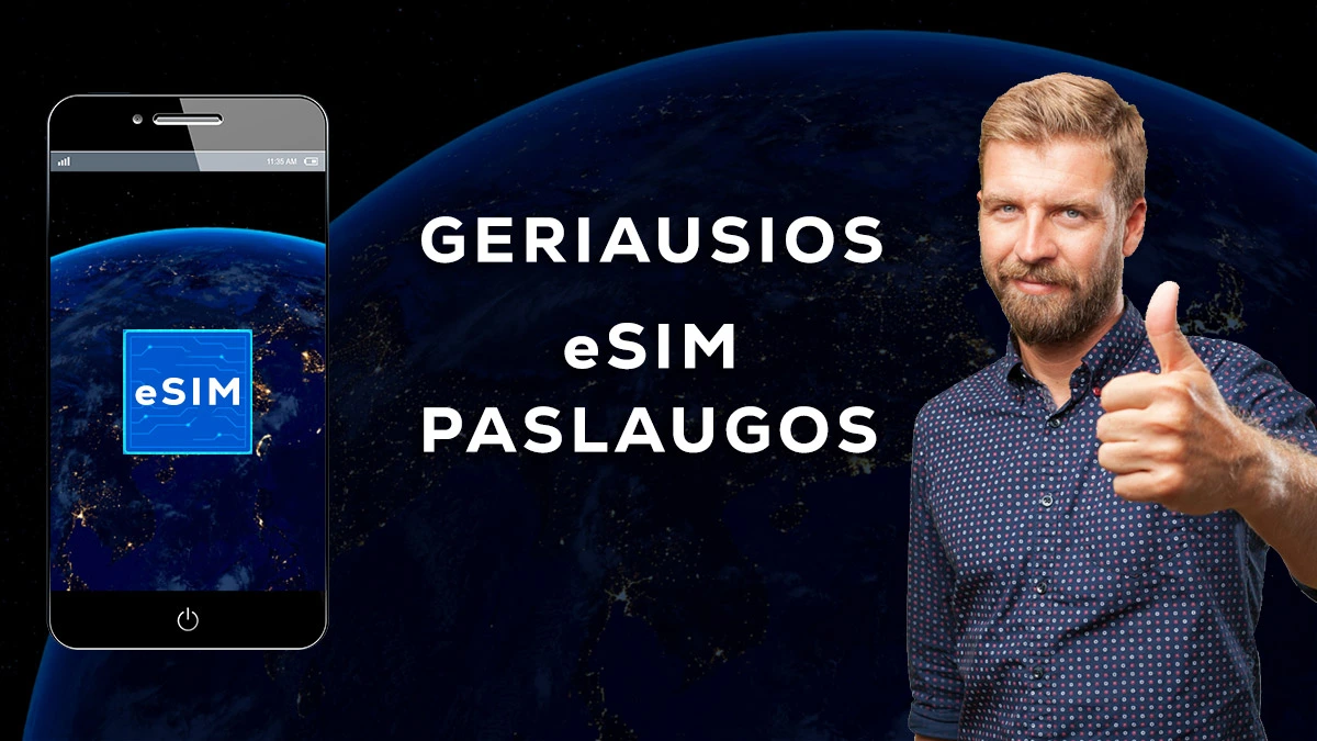 top esim paslauga