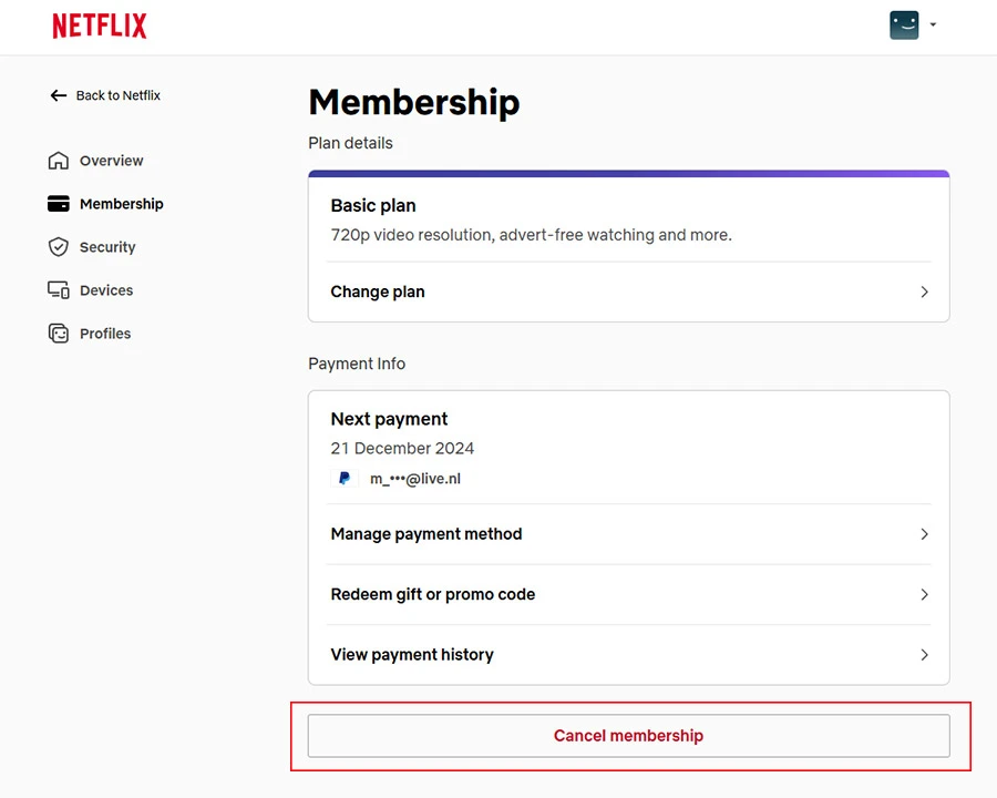 Kaip ataukti Netflix prenumerat