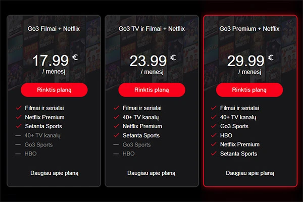 Netfliz per Go3