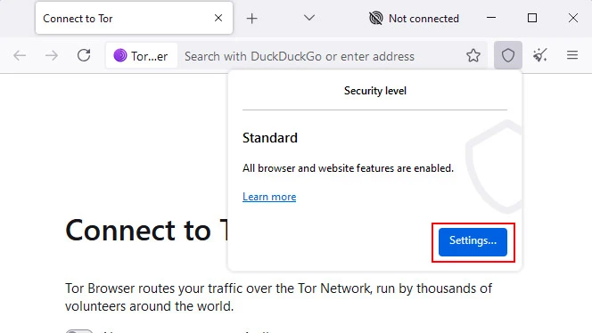 tor narykl - settings