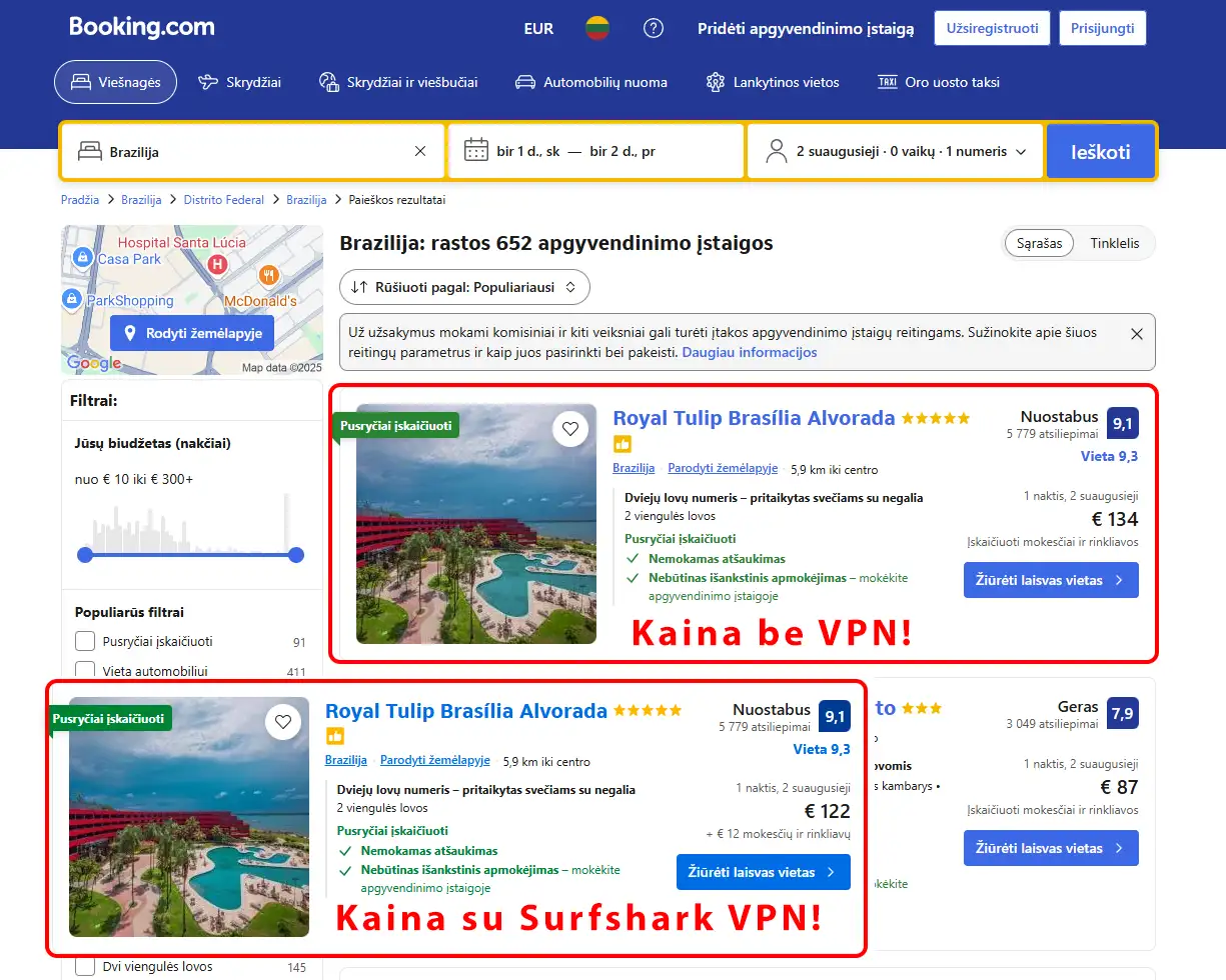 pigs viebuiai su VPN