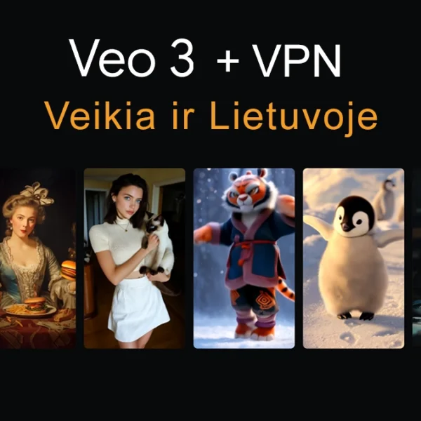 Veo 3 su VPN veikia ir Lietuvoje