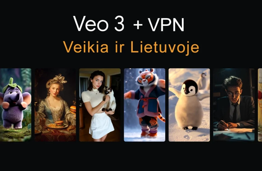 Veo 3 su VPN veikia ir Lietuvoje