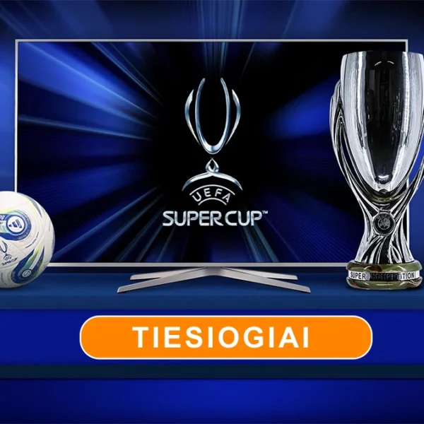 UEFA Super Cup 2025 tiesiogiai